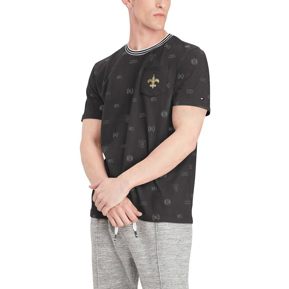 New Orleans Saints Tommy Hilfiger Essential Pocket T-Shirt - Black T-shirts