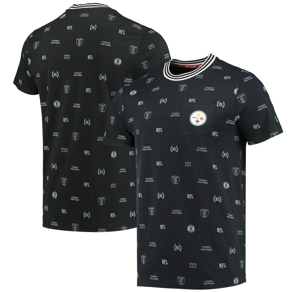 Pittsburgh Steelers Tommy Hilfiger Essential Pocket T-Shirt - Black T-shirts