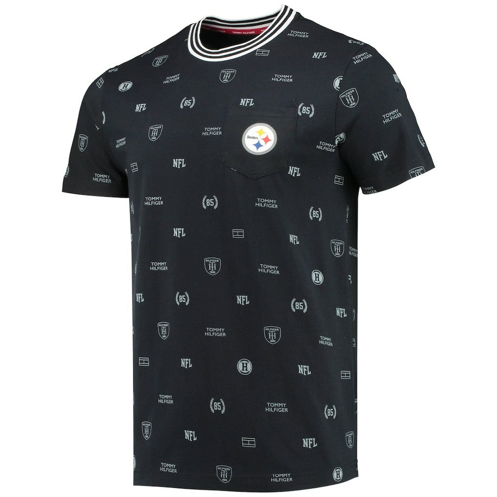 Pittsburgh Steelers Tommy Hilfiger Essential Pocket T-Shirt - Black T-shirts