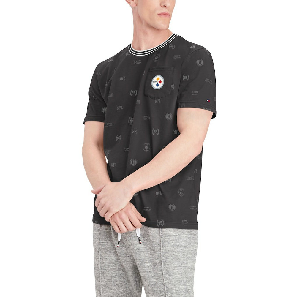Pittsburgh Steelers Tommy Hilfiger Essential Pocket T-Shirt - Black T-shirts