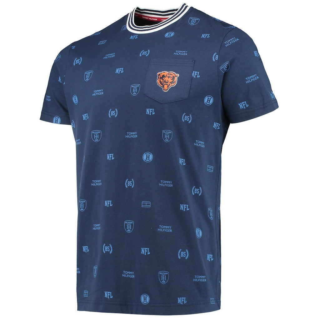 Chicago Bears Tommy Hilfiger Essential Pocket T-Shirt - Navy T-shirts