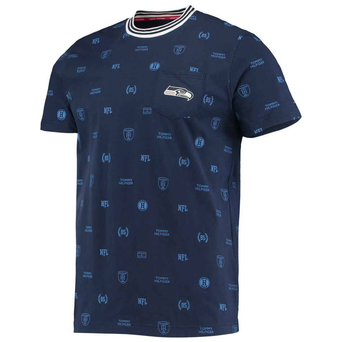 Seattle Seahawks Tommy Hilfiger Essential Pocket T-Shirt - College Navy T-shirts