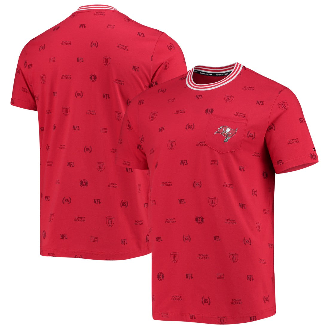 Tampa Bay Buccaneers Tommy Hilfiger Essential Pocket T-Shirt - Red T-shirts