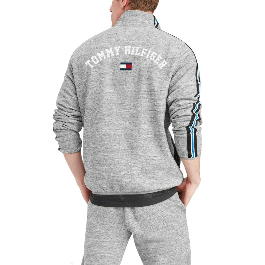 Carolina Panthers Tommy Hilfiger Mario Quarter-Zip Jacket - Heathered Gray Jackets
