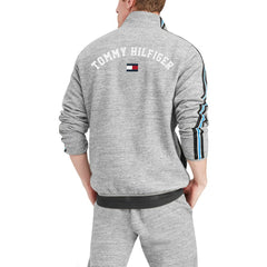 Carolina Panthers Tommy Hilfiger Mario Quarter-Zip Jacket - Heathered Gray Jackets