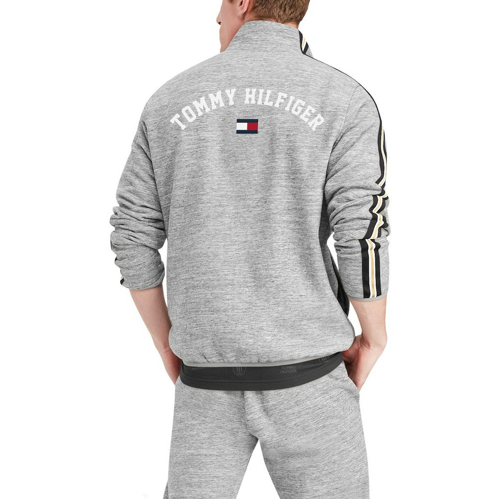 New Orleans Saints Tommy Hilfiger Mario Quarter-Zip Jacket - Heathered Gray Jackets