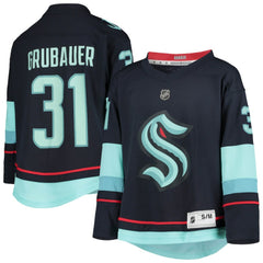 Philipp Grubauer Seattle Kraken Youth Home Replica Player Jersey - Deep Sea Blue | US 4278183