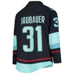 Philipp Grubauer Seattle Kraken Youth Home Replica Player Jersey - Deep Sea Blue | US 4278183