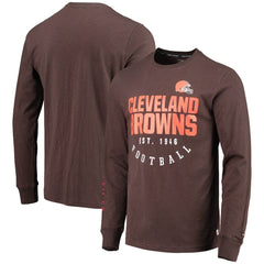 Cleveland Browns Tommy Hilfiger Peter Long Sleeve T-Shirt - Brown T-shirts