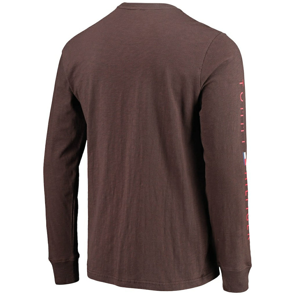 Cleveland Browns Tommy Hilfiger Peter Long Sleeve T-Shirt - Brown T-shirts