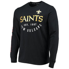 New Orleans Saints Tommy Hilfiger Peter Long Sleeve T-Shirt - Black T-shirts