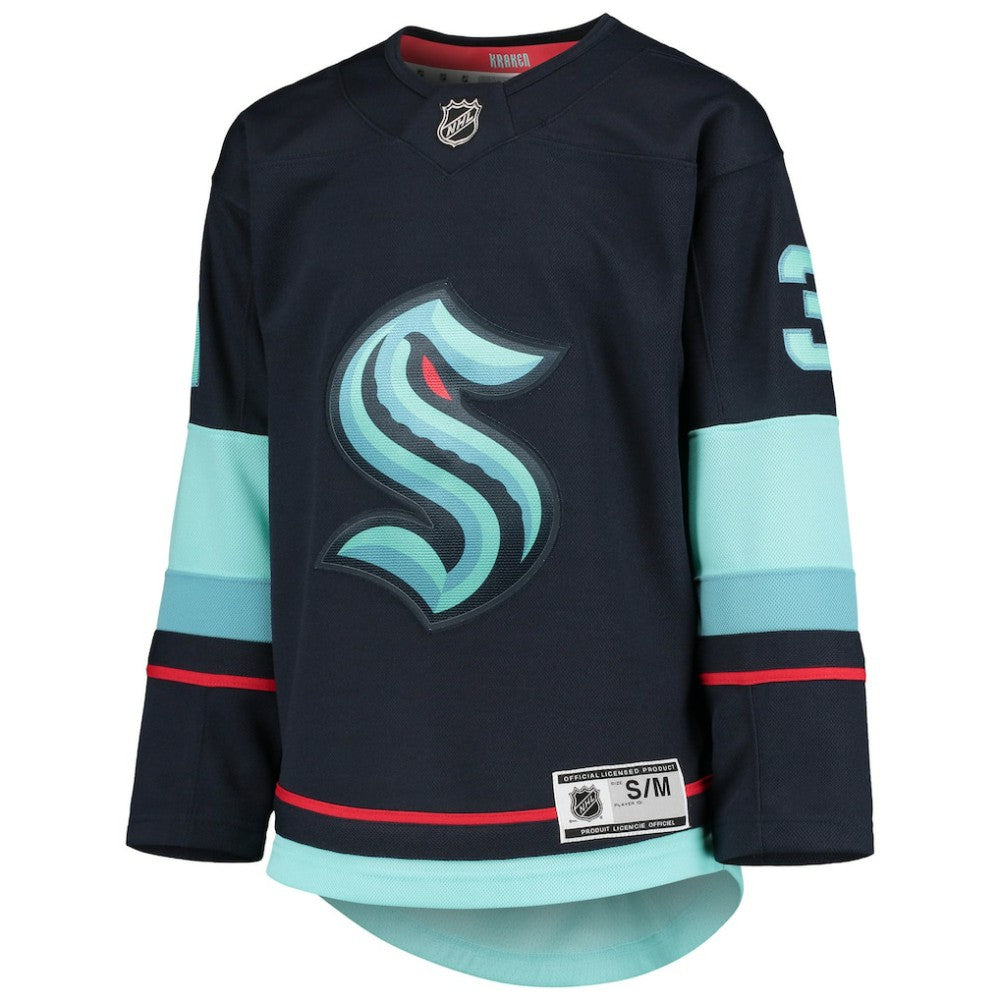 Philipp Grubauer Seattle Kraken Youth Home Premier Player Jersey - Deep Sea Blue | US 4278246