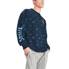 Tennessee Titans Tommy Hilfiger Reid Graphic Pullover Sweatshirt - Navy Pullover