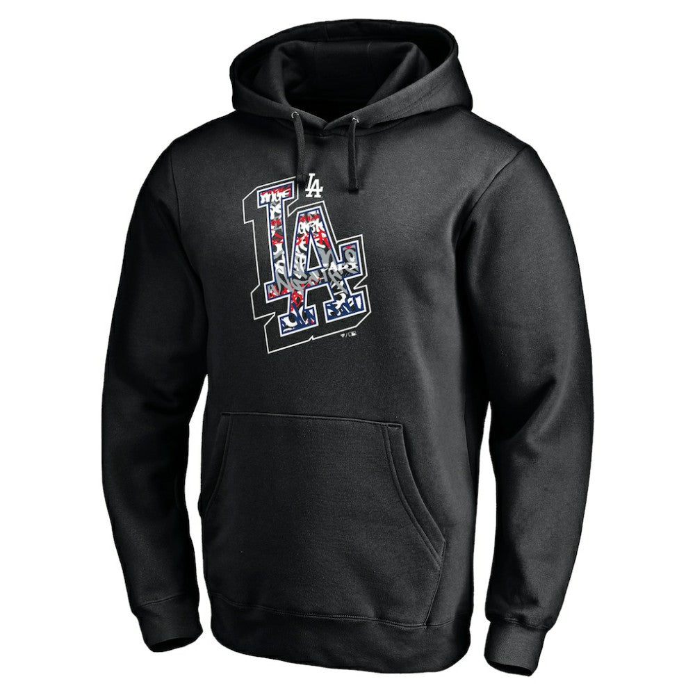 Los Angeles Dodgers Fanatics Hometown Fitted Pullover Hoodie - Black Hoodies
