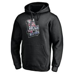Los Angeles Dodgers Fanatics Hometown Fitted Pullover Hoodie - Black Hoodies