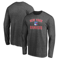 New York Rangers Victory Arch Long Sleeve T-Shirt - Charcoal | US 4282229