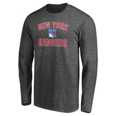 New York Rangers Victory Arch Long Sleeve T-Shirt - Charcoal | US 4282229