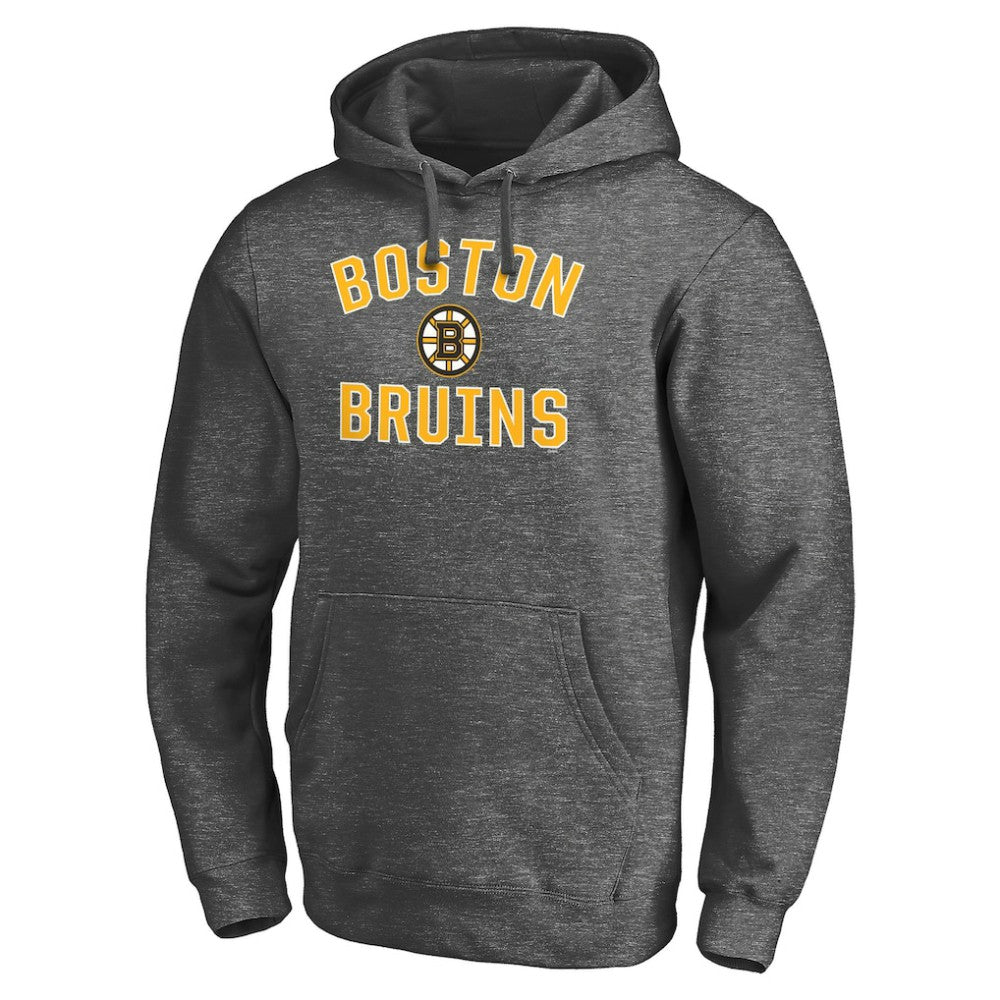 Boston Bruins Victory Arch Team Fitted Pullover Hoodie - Charcoal | US 4282320