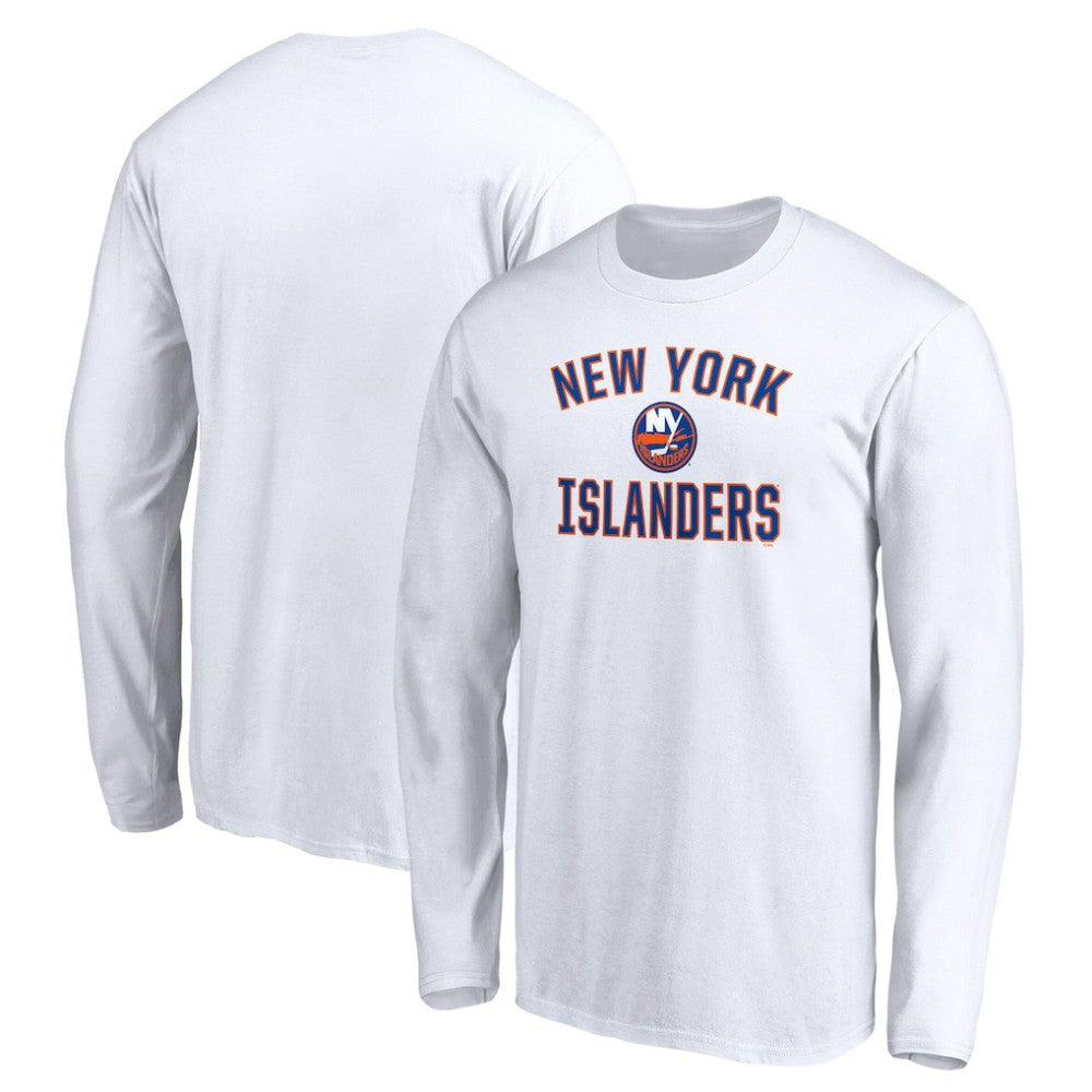 New York Islanders Victory Arch Long Sleeve T-Shirt - White | US 4282486