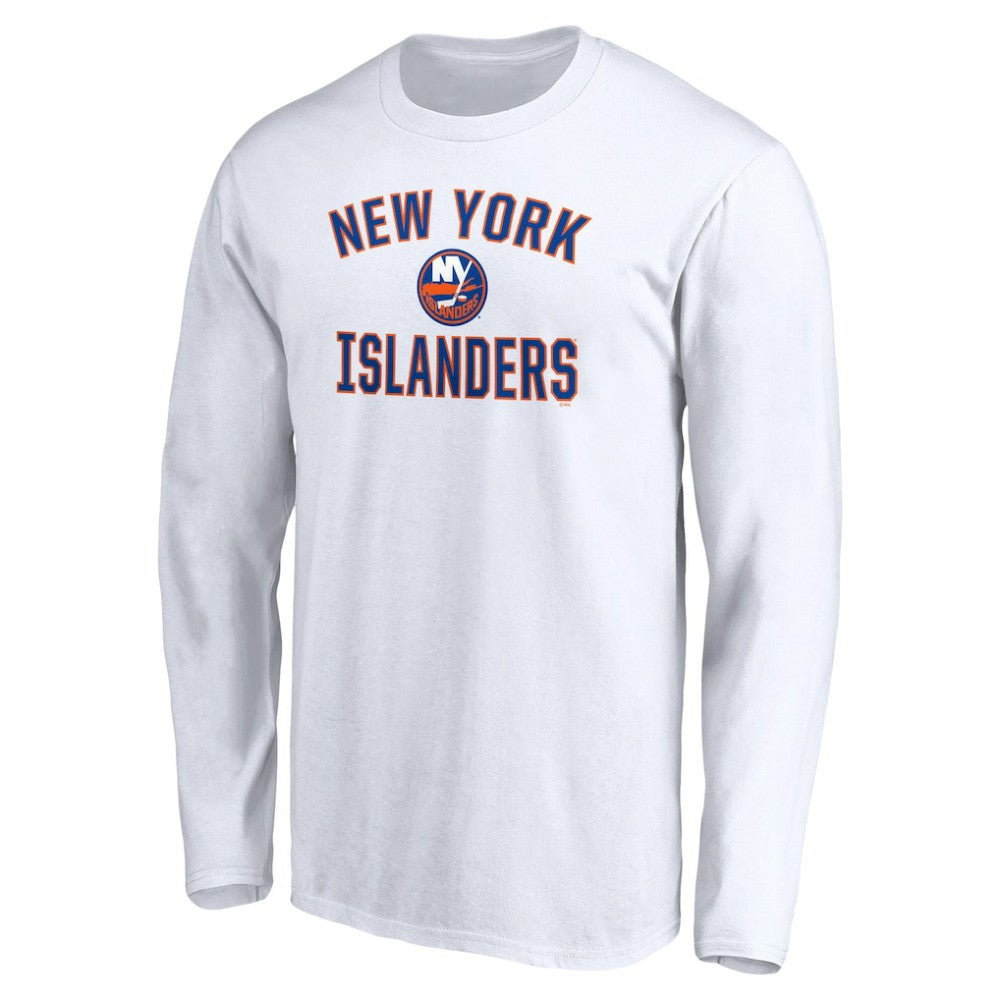 New York Islanders Victory Arch Long Sleeve T-Shirt - White | US 4282486
