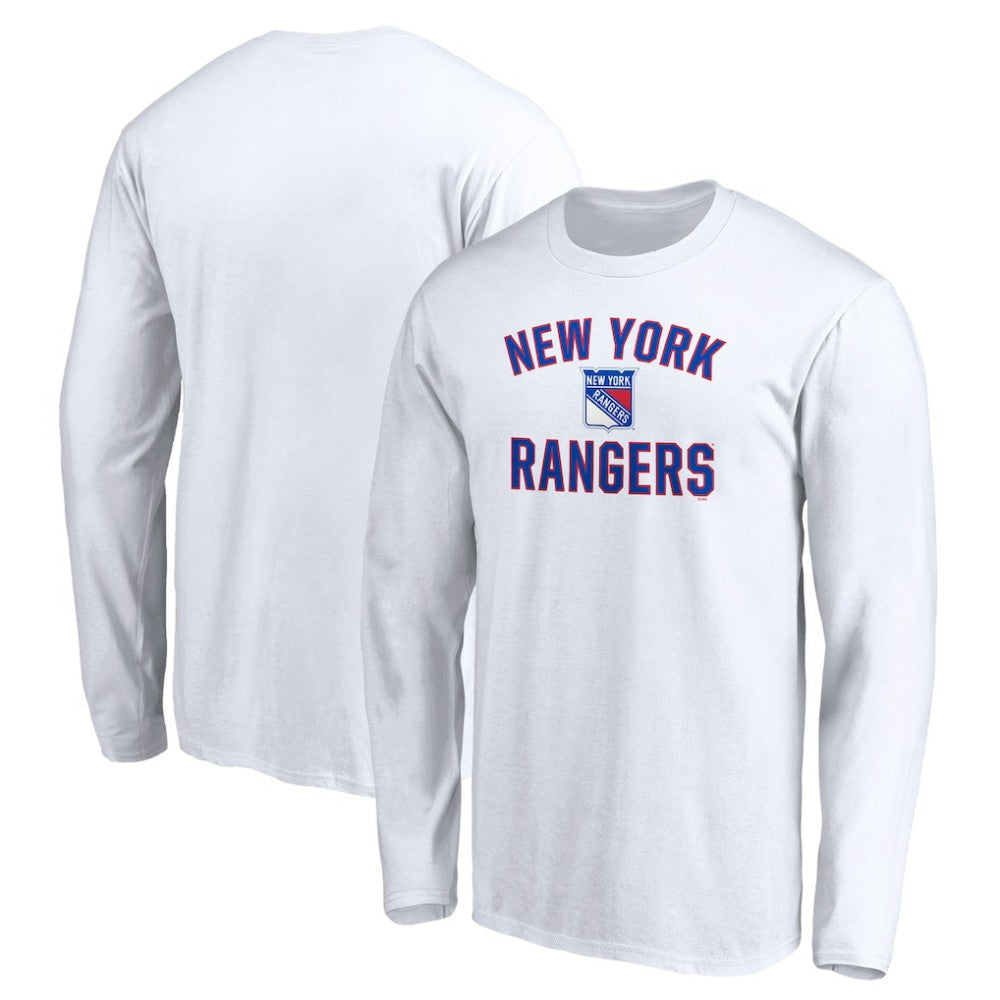 New York Rangers Victory Arch Long Sleeve T-Shirt - White | US 4282487