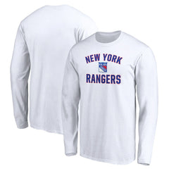 New York Rangers Victory Arch Long Sleeve T-Shirt - White | US 4282487