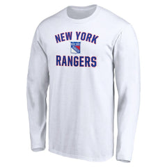 New York Rangers Victory Arch Long Sleeve T-Shirt - White | US 4282487
