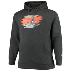 Cleveland Browns New Era Big & Tall Primary Logo Pullover Hoodie - Charcoal Hoodies