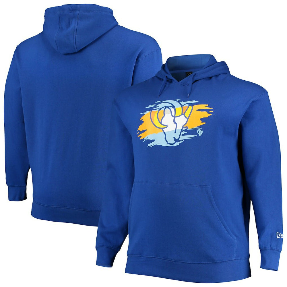 Los Angeles Rams New Era Big & Tall Primary Logo Pullover Hoodie - Royal Hoodies