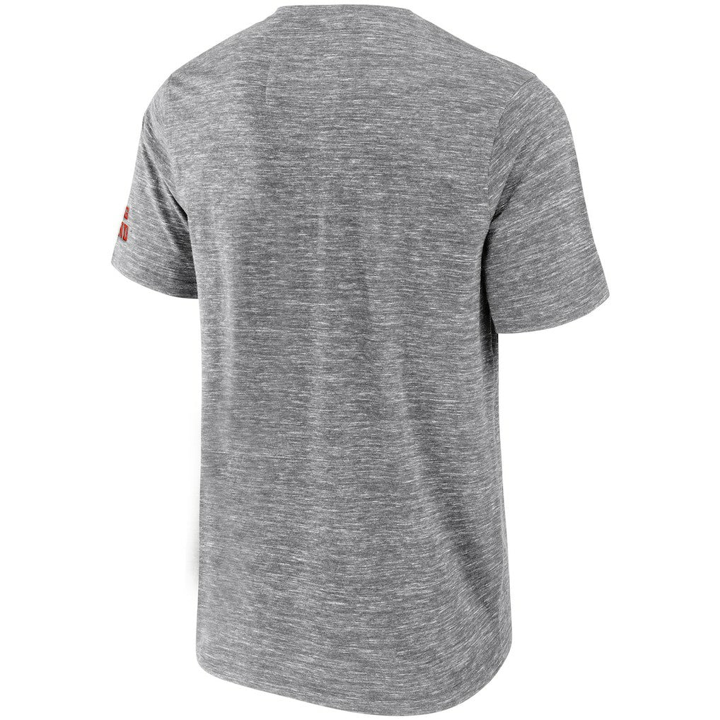 Cleveland Browns NFL x Darius Rucker Collection Slub Henley T-Shirt - Heathered Gray T-shirts