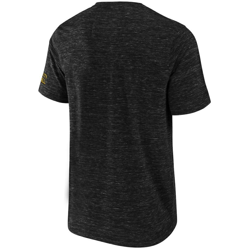 Pittsburgh Steelers NFL x Darius Rucker Collection Slub Henley T-Shirt - Black T-shirts