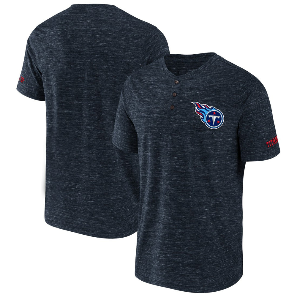 Tennessee Titans NFL x Darius Rucker Collection Slub Henley T-Shirt - Navy T-shirts