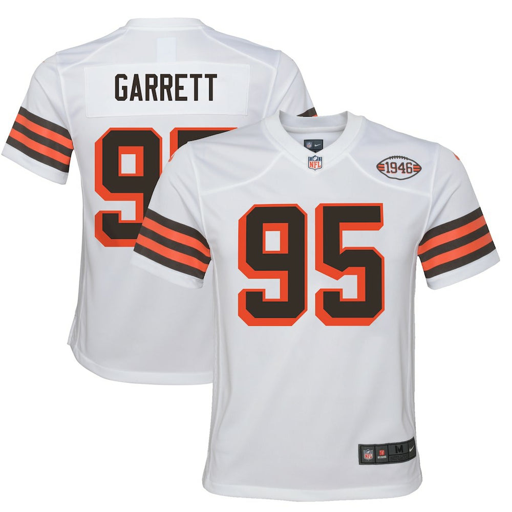 Myles Garrett Cleveland Browns Youth Game Jersey - White Jerseys