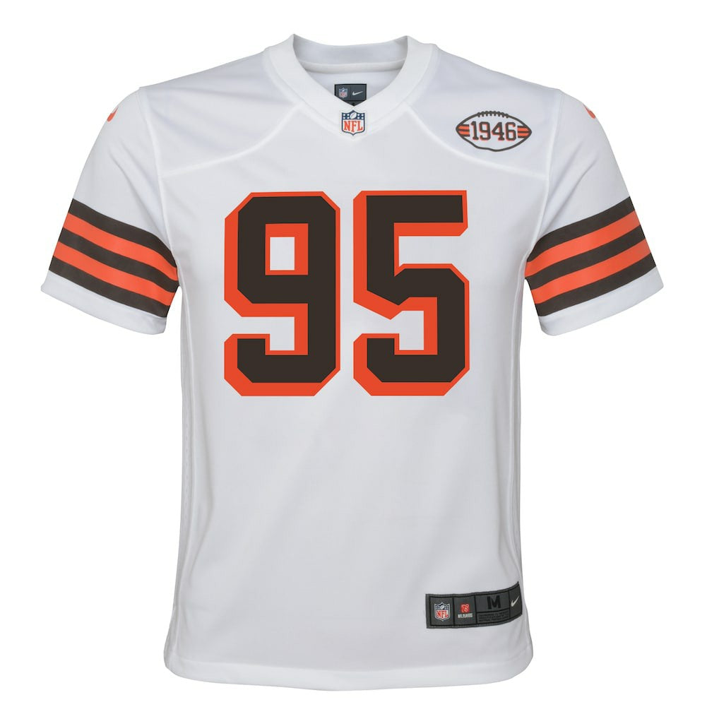 Myles Garrett Cleveland Browns Youth Game Jersey - White Jerseys