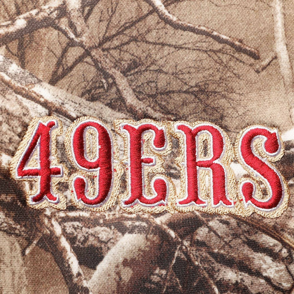 San Francisco 49ers Dunbrooke Champion Tech Pullover Hoodie - Realtree Camo Hoodies