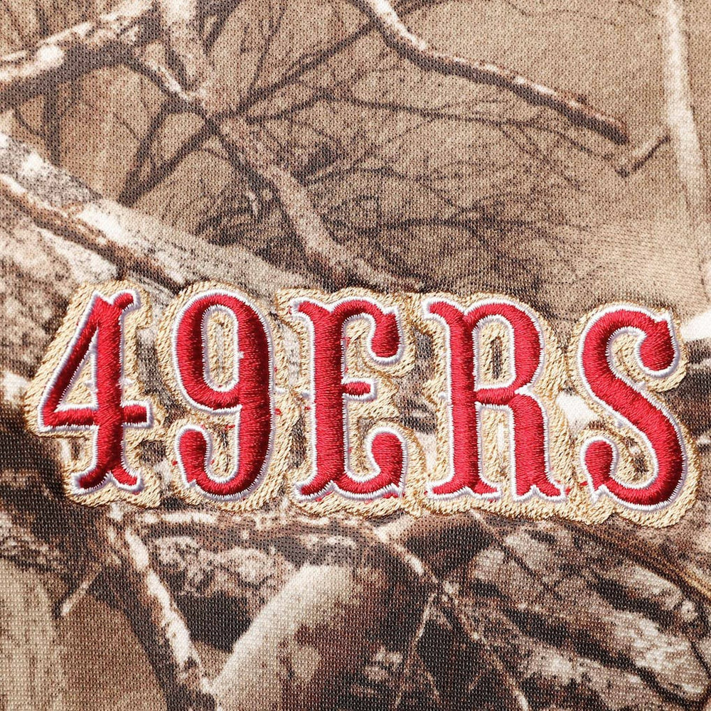 San Francisco 49ers Dunbrooke Champion Tech Pullover Hoodie - Realtree Camo Hoodies