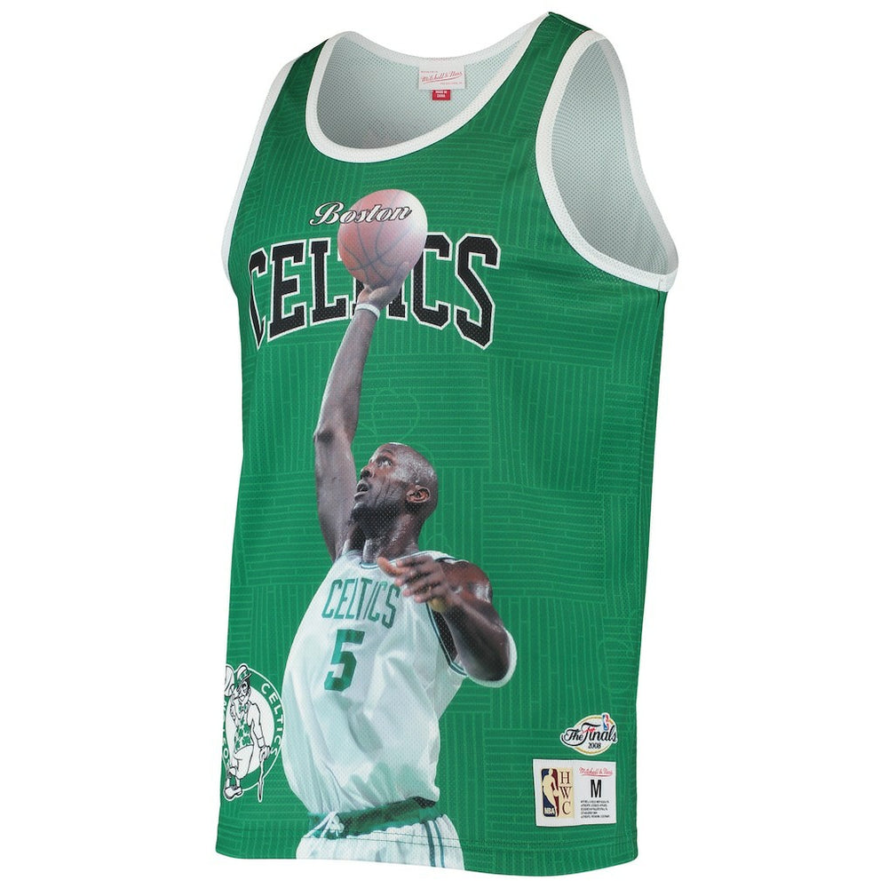 Kevin Garnett Boston Celtics Hardwood Classics Player Tank Top Kelly Green - Mitchell & Ness