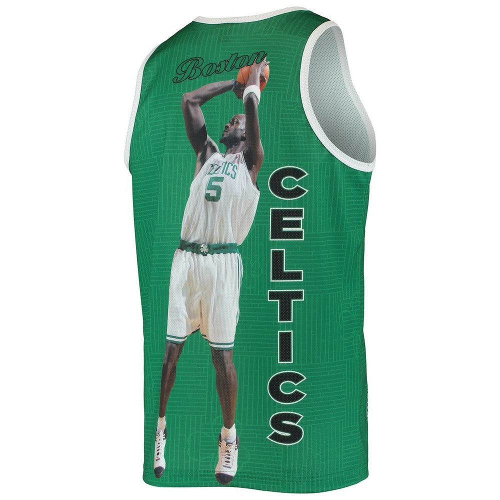 Kevin Garnett Boston Celtics Hardwood Classics Player Tank Top Kelly Green - Mitchell & Ness