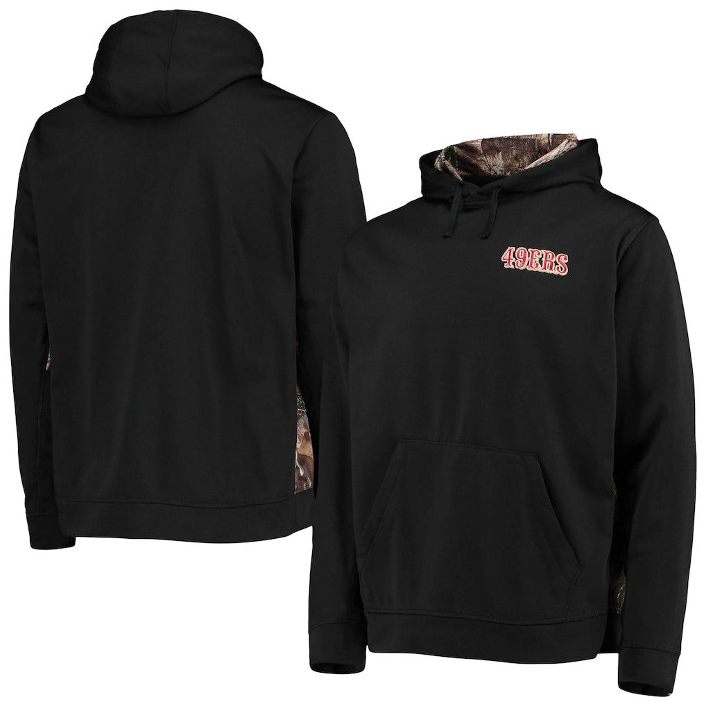 San Francisco 49ers Dunbrooke Logo Ranger Pullover Hoodie - Black/Realtree Camo Hoodies