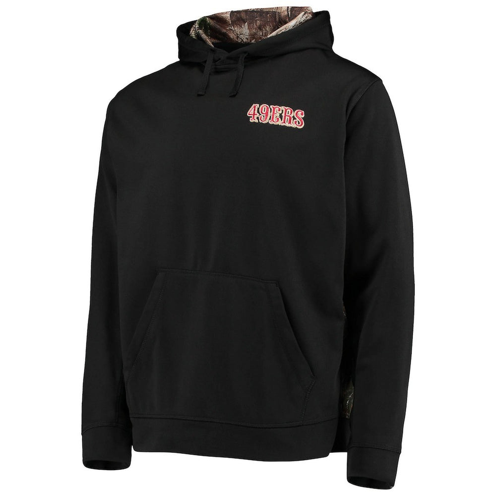 San Francisco 49ers Dunbrooke Logo Ranger Pullover Hoodie - Black/Realtree Camo Hoodies