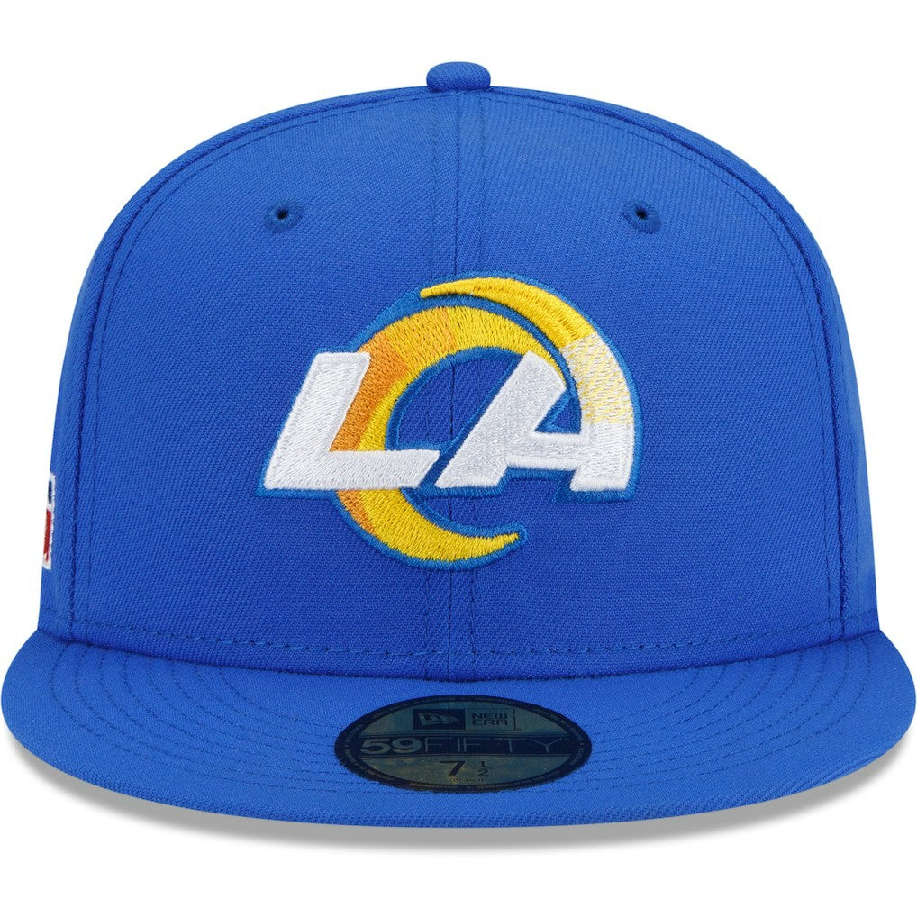 Los Angeles Rams New Era Patch Up 1990 Pro Bowl 59FIFTY Fitted Hat - Royal Hats