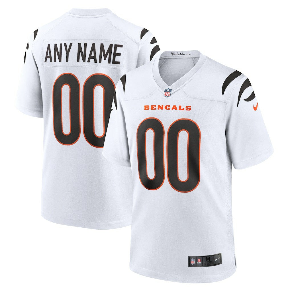 Cincinnati Bengals Game Custom Jersey - White Jerseys
