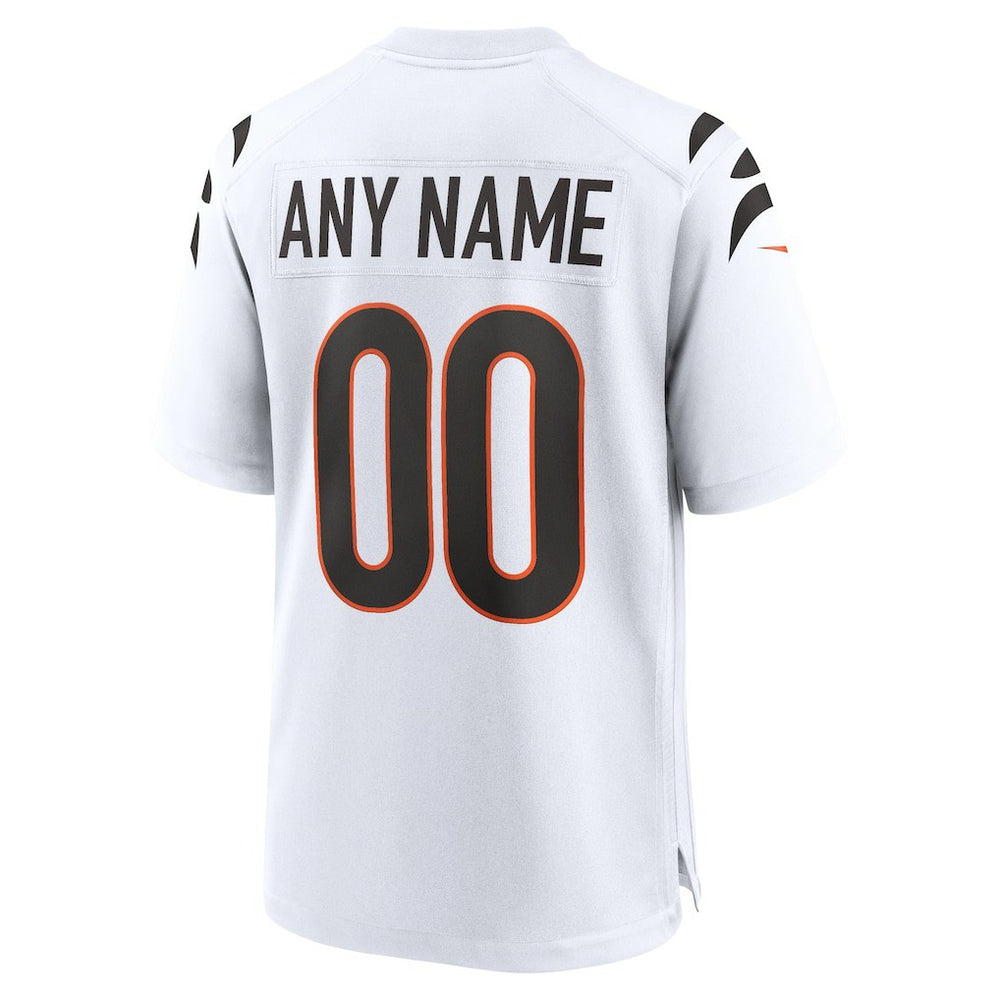 Cincinnati Bengals Game Custom Jersey - White Jerseys