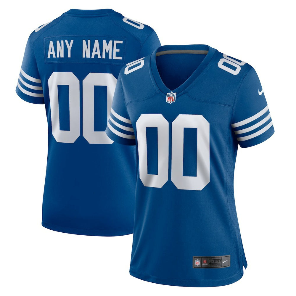 Indianapolis Colts Women's Alternate Custom Jersey - Royal Jerseys
