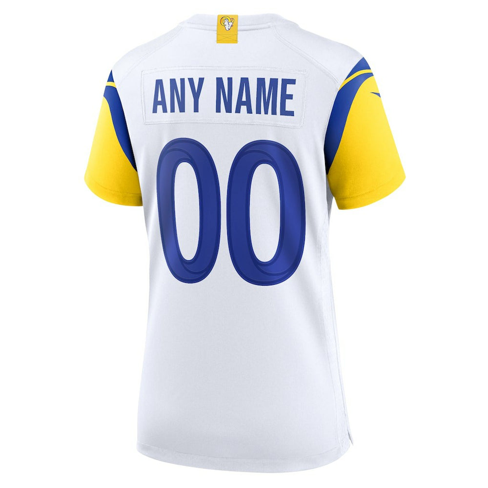 Los Angeles Rams Women's Alternate Custom Jersey - White Jerseys