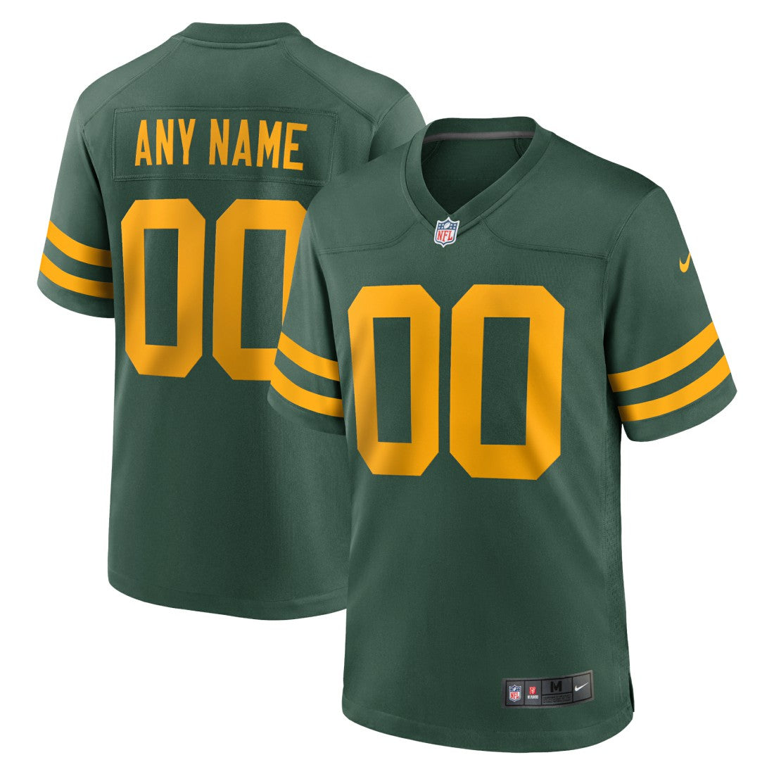 Green Bay Packers Alternate Custom Jersey - Green Jerseys