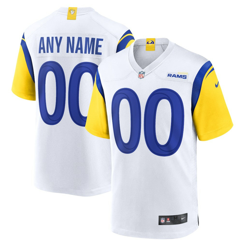 Los Angeles Rams Alternate Custom Jersey - White Jerseys