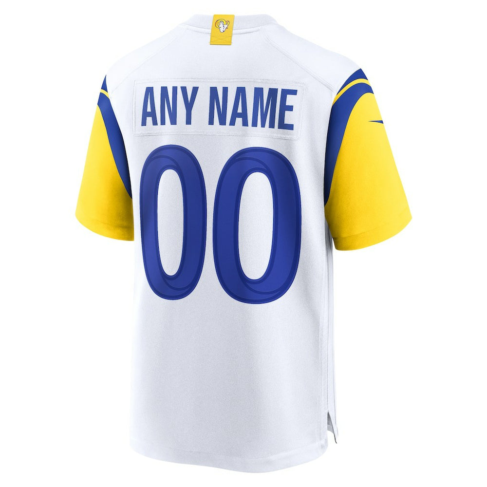 Los Angeles Rams Alternate Custom Jersey - White Jerseys