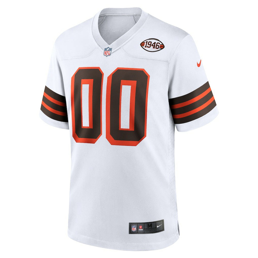 Cleveland Browns 1946 Collection Alternate Custom Jersey - White Jerseys