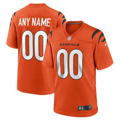Cincinnati Bengals Youth Alternate Game Custom Jersey - Orange Jerseys